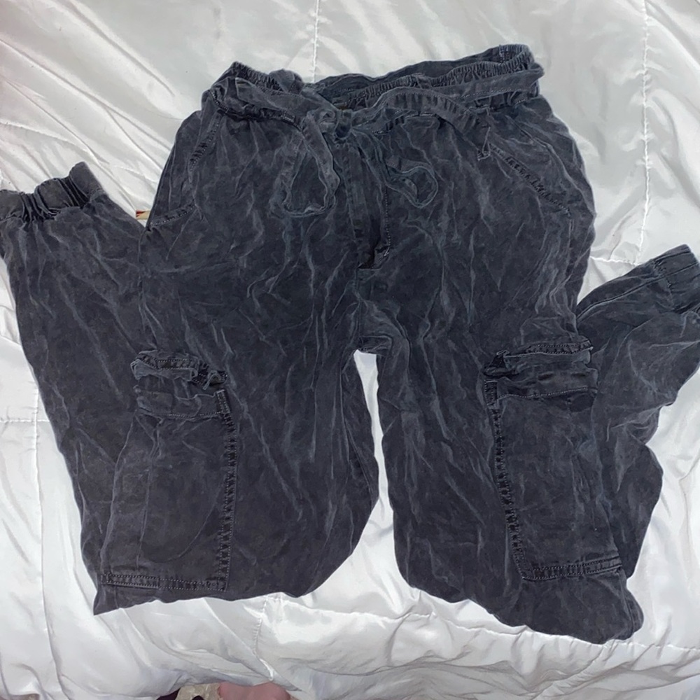 Gray Cargo Pants